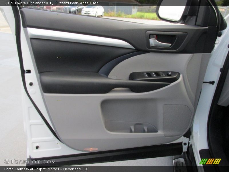 Blizzard Pearl White / Ash 2015 Toyota Highlander XLE
