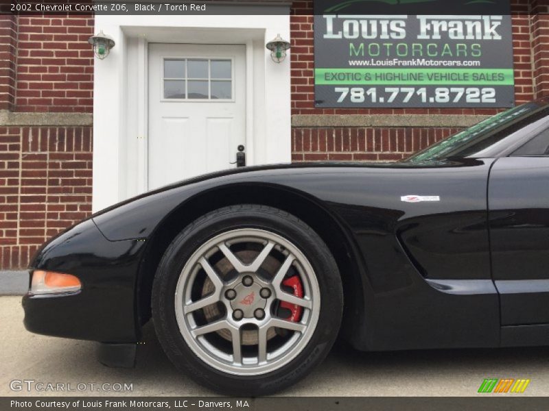 Black / Torch Red 2002 Chevrolet Corvette Z06