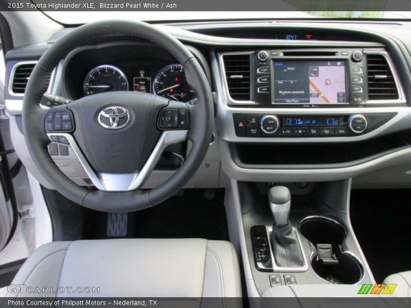 Blizzard Pearl White / Ash 2015 Toyota Highlander XLE