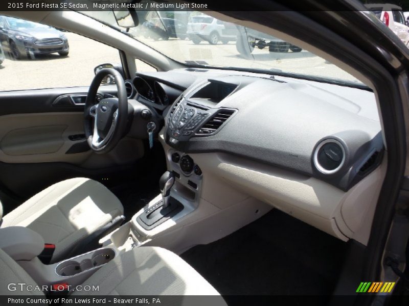 Magnetic Metallic / Medium Light Stone 2015 Ford Fiesta SE Sedan