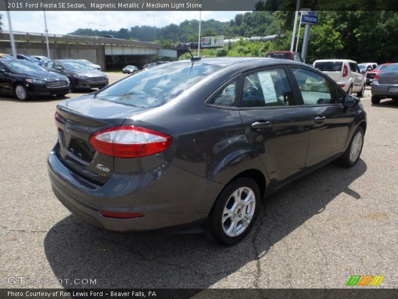 Magnetic Metallic / Medium Light Stone 2015 Ford Fiesta SE Sedan
