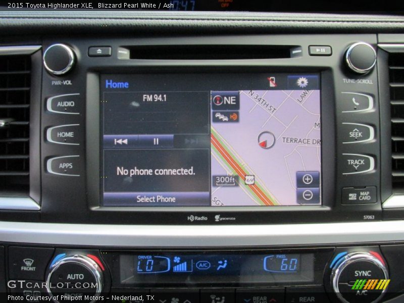Blizzard Pearl White / Ash 2015 Toyota Highlander XLE