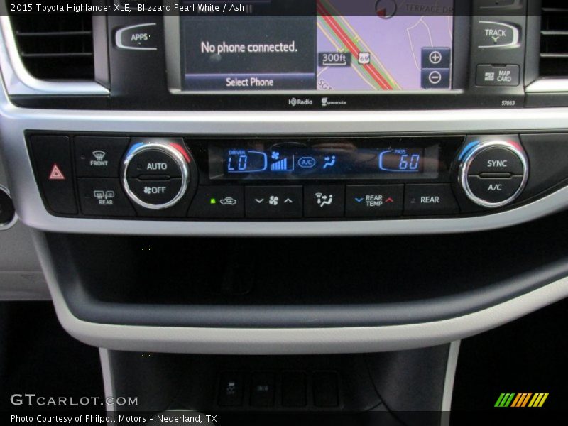 Blizzard Pearl White / Ash 2015 Toyota Highlander XLE