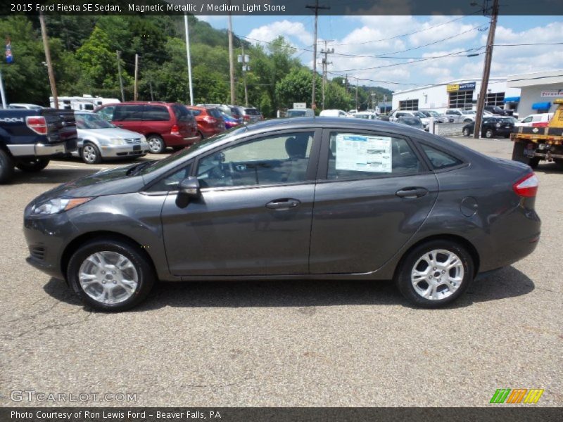 Magnetic Metallic / Medium Light Stone 2015 Ford Fiesta SE Sedan