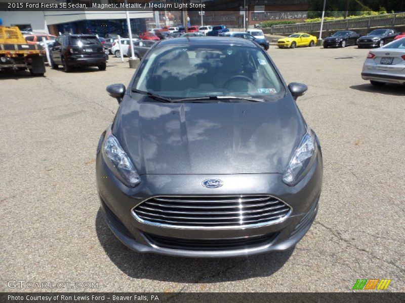 Magnetic Metallic / Medium Light Stone 2015 Ford Fiesta SE Sedan