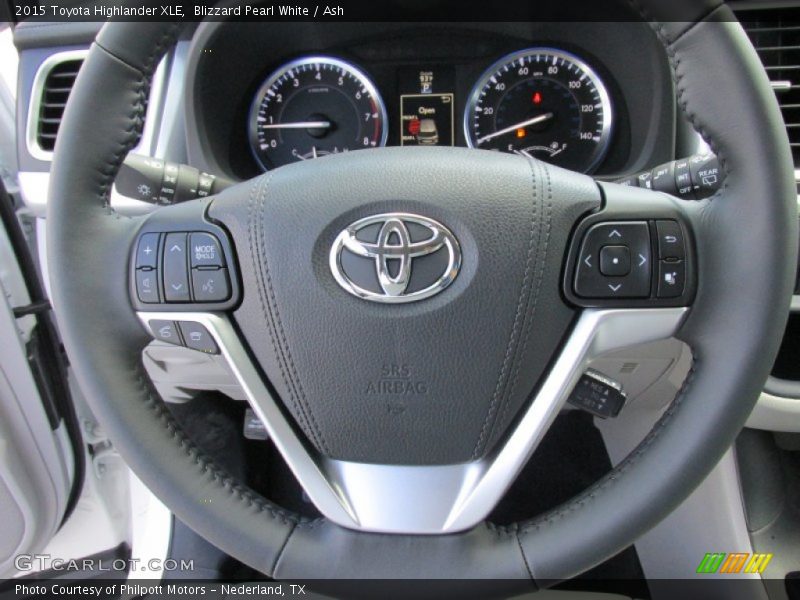 Blizzard Pearl White / Ash 2015 Toyota Highlander XLE