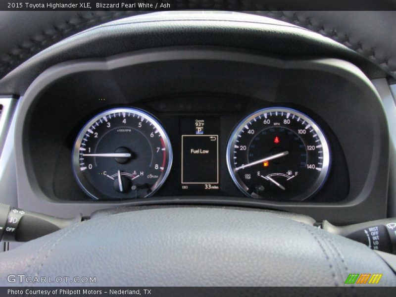 Blizzard Pearl White / Ash 2015 Toyota Highlander XLE