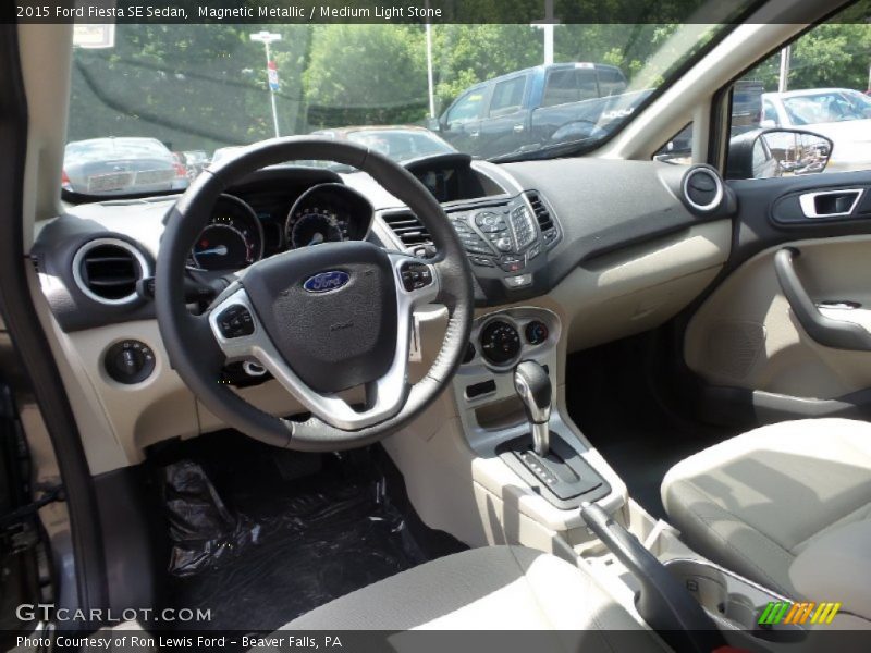 Magnetic Metallic / Medium Light Stone 2015 Ford Fiesta SE Sedan