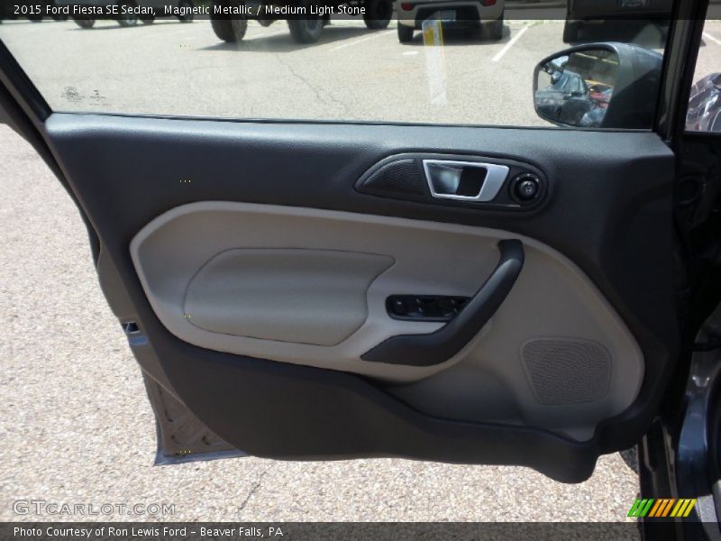Magnetic Metallic / Medium Light Stone 2015 Ford Fiesta SE Sedan