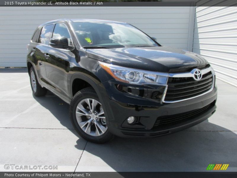 Attitude Black Metallic / Ash 2015 Toyota Highlander LE