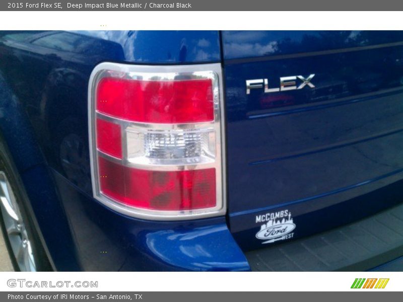 Deep Impact Blue Metallic / Charcoal Black 2015 Ford Flex SE