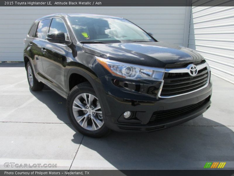 Attitude Black Metallic / Ash 2015 Toyota Highlander LE