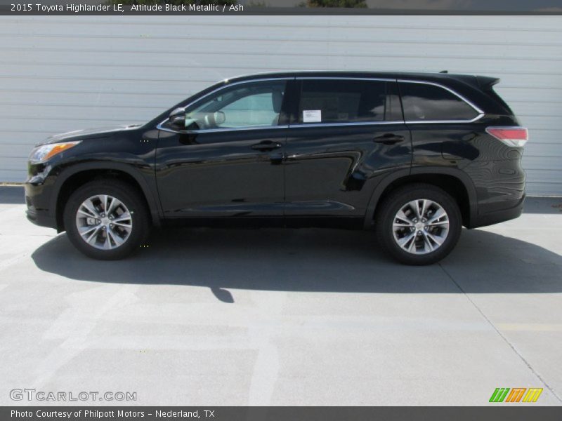 Attitude Black Metallic / Ash 2015 Toyota Highlander LE