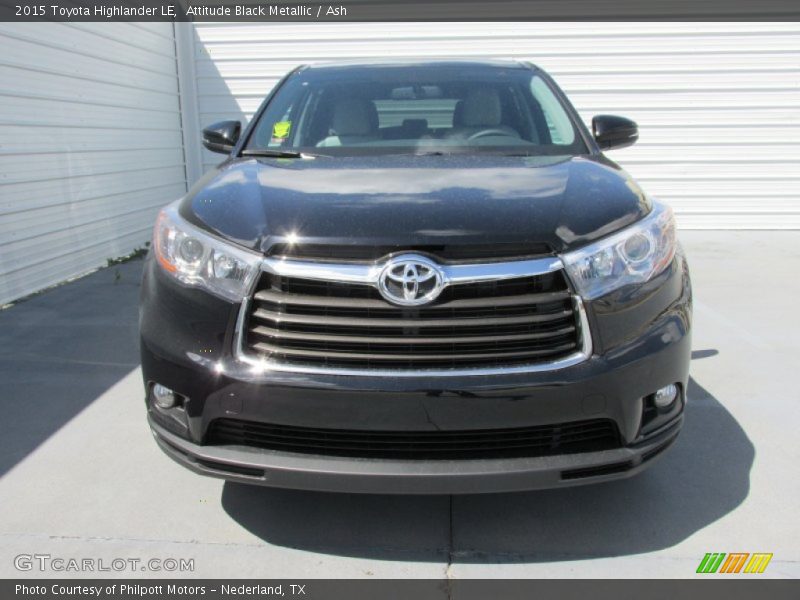 Attitude Black Metallic / Ash 2015 Toyota Highlander LE