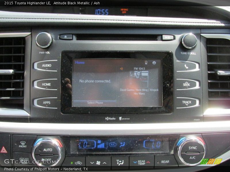 Attitude Black Metallic / Ash 2015 Toyota Highlander LE