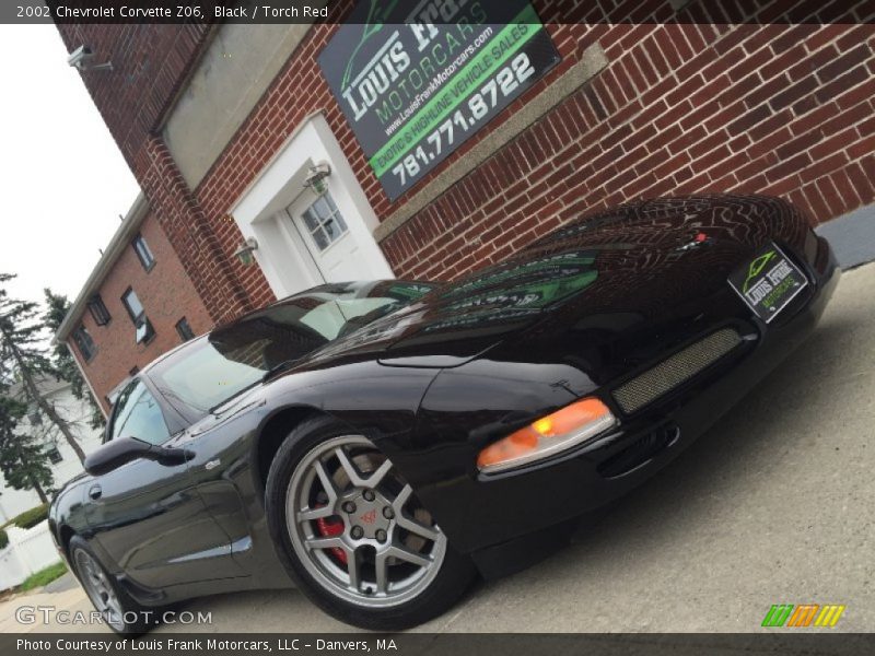 Black / Torch Red 2002 Chevrolet Corvette Z06