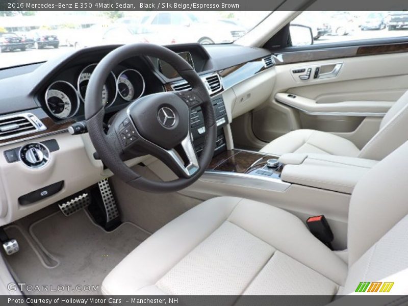  2016 E 350 4Matic Sedan Silk Beige/Espresso Brown Interior