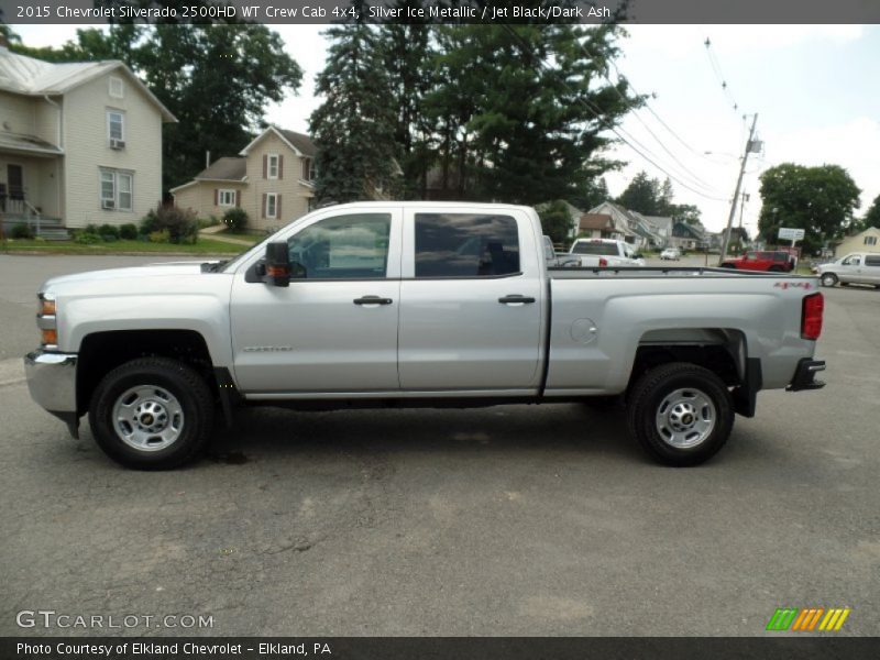 Silver Ice Metallic / Jet Black/Dark Ash 2015 Chevrolet Silverado 2500HD WT Crew Cab 4x4