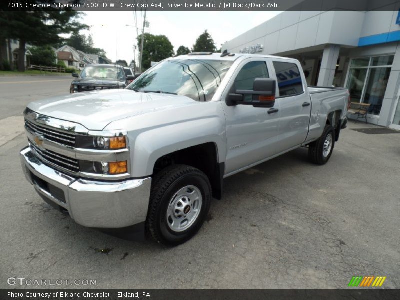 Silver Ice Metallic / Jet Black/Dark Ash 2015 Chevrolet Silverado 2500HD WT Crew Cab 4x4