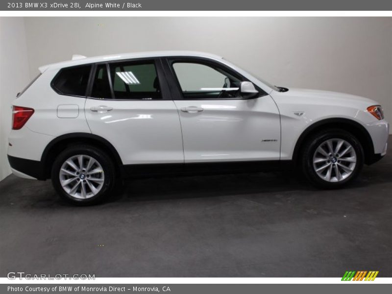 Alpine White / Black 2013 BMW X3 xDrive 28i