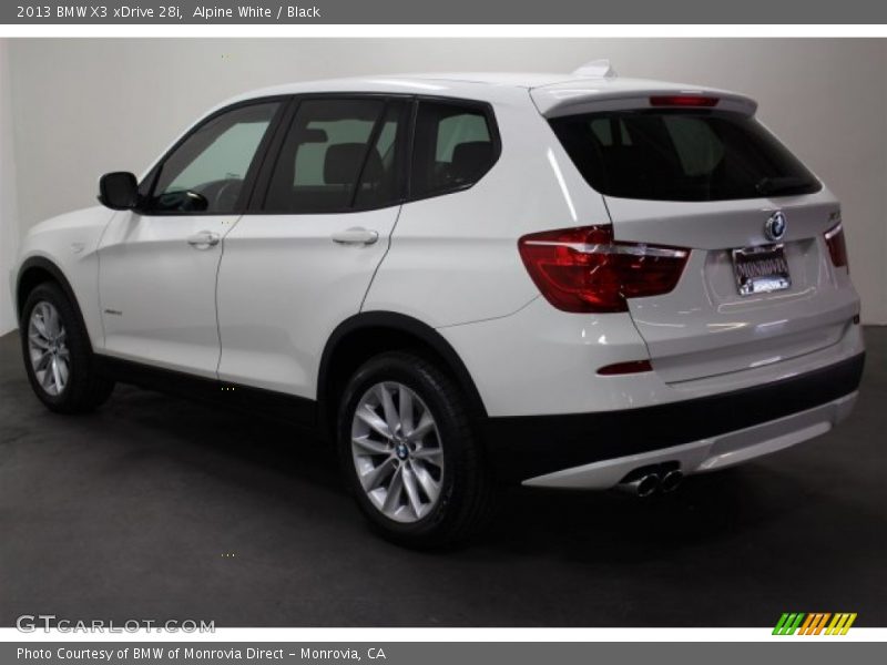 Alpine White / Black 2013 BMW X3 xDrive 28i