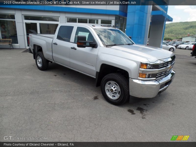 Silver Ice Metallic / Jet Black/Dark Ash 2015 Chevrolet Silverado 2500HD WT Crew Cab 4x4