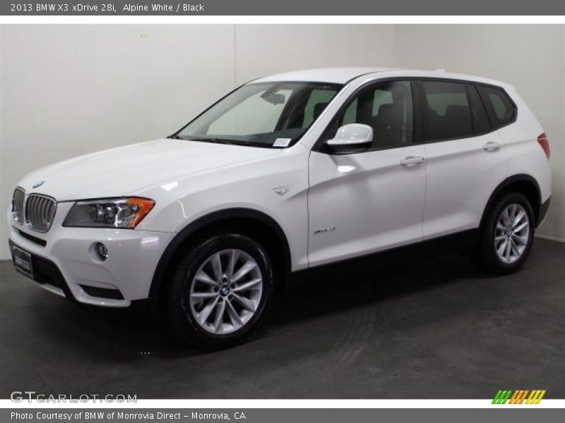 Alpine White / Black 2013 BMW X3 xDrive 28i