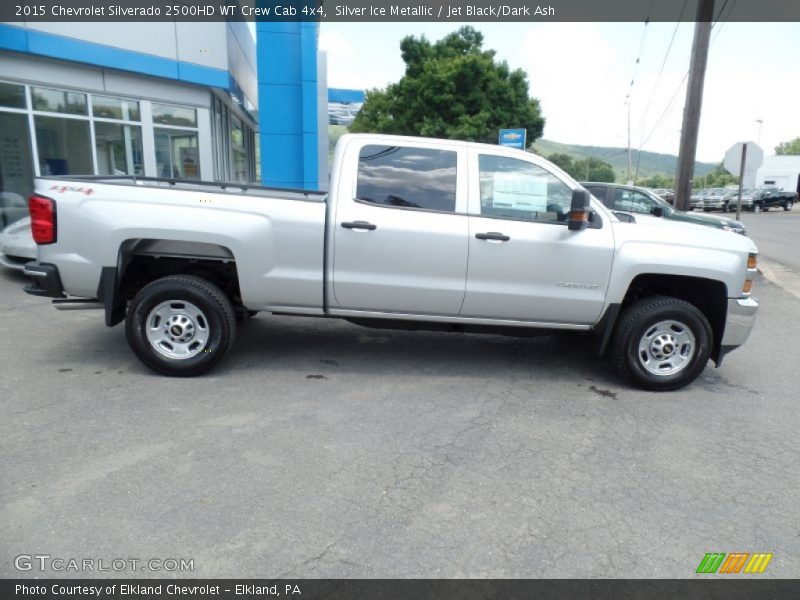 Silver Ice Metallic / Jet Black/Dark Ash 2015 Chevrolet Silverado 2500HD WT Crew Cab 4x4