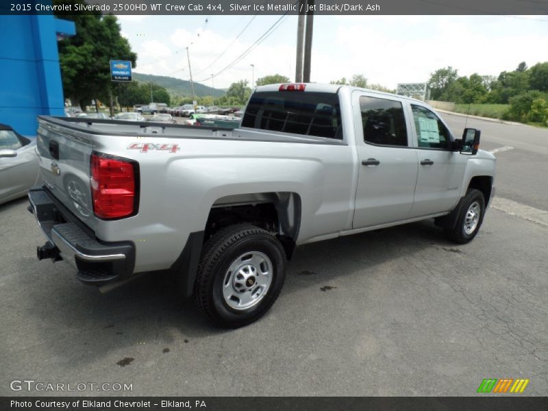 Silver Ice Metallic / Jet Black/Dark Ash 2015 Chevrolet Silverado 2500HD WT Crew Cab 4x4