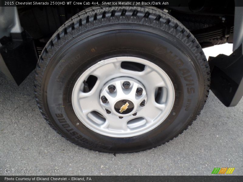 Silver Ice Metallic / Jet Black/Dark Ash 2015 Chevrolet Silverado 2500HD WT Crew Cab 4x4