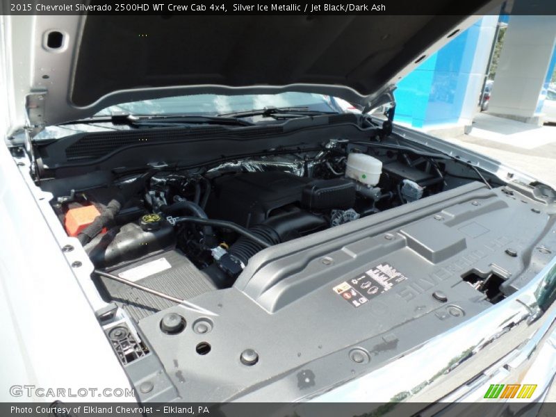 Silver Ice Metallic / Jet Black/Dark Ash 2015 Chevrolet Silverado 2500HD WT Crew Cab 4x4