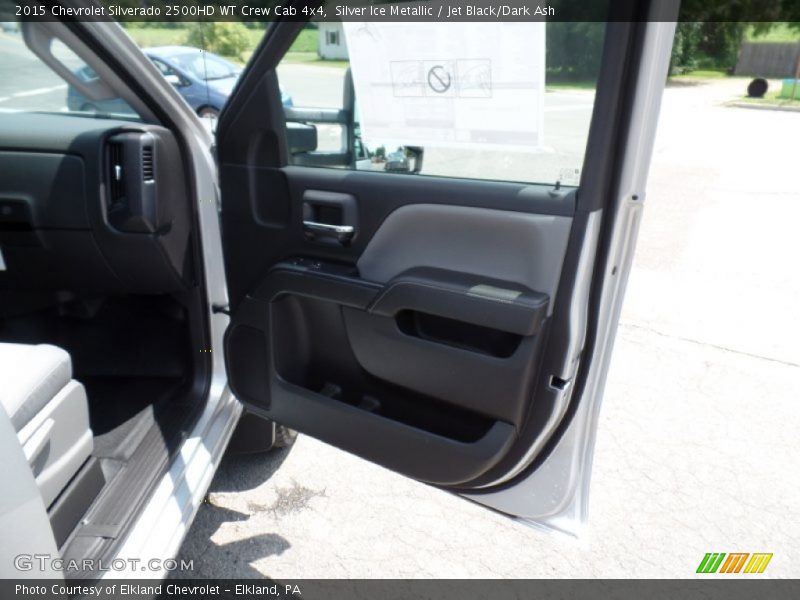 Silver Ice Metallic / Jet Black/Dark Ash 2015 Chevrolet Silverado 2500HD WT Crew Cab 4x4