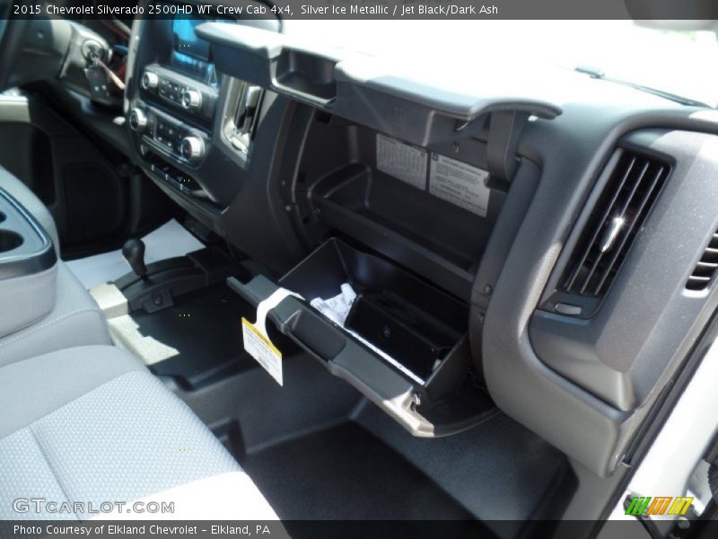 Silver Ice Metallic / Jet Black/Dark Ash 2015 Chevrolet Silverado 2500HD WT Crew Cab 4x4