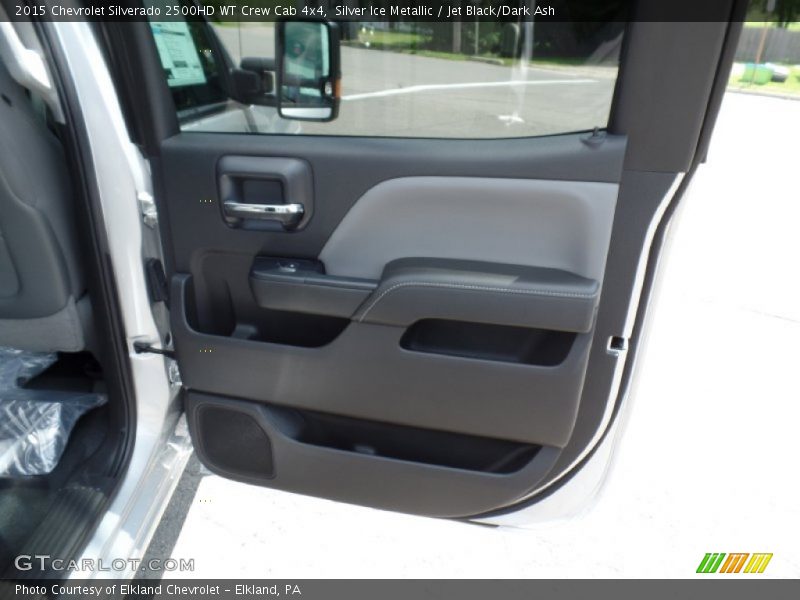 Silver Ice Metallic / Jet Black/Dark Ash 2015 Chevrolet Silverado 2500HD WT Crew Cab 4x4
