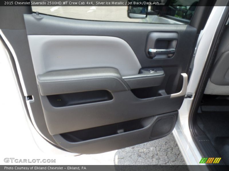 Silver Ice Metallic / Jet Black/Dark Ash 2015 Chevrolet Silverado 2500HD WT Crew Cab 4x4