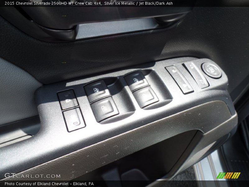 Silver Ice Metallic / Jet Black/Dark Ash 2015 Chevrolet Silverado 2500HD WT Crew Cab 4x4