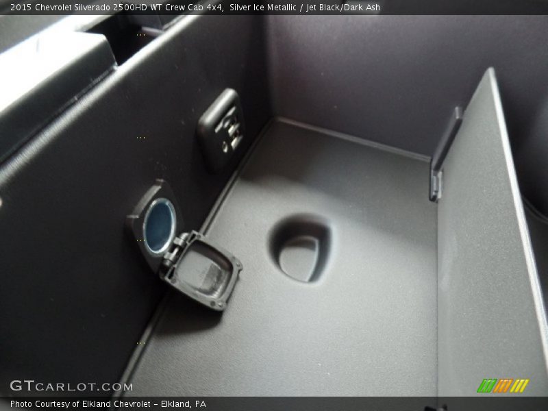 Silver Ice Metallic / Jet Black/Dark Ash 2015 Chevrolet Silverado 2500HD WT Crew Cab 4x4