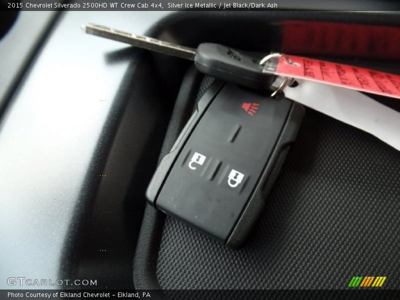 Silver Ice Metallic / Jet Black/Dark Ash 2015 Chevrolet Silverado 2500HD WT Crew Cab 4x4