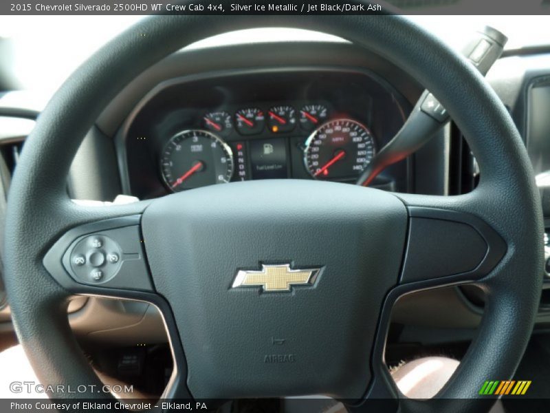 Silver Ice Metallic / Jet Black/Dark Ash 2015 Chevrolet Silverado 2500HD WT Crew Cab 4x4