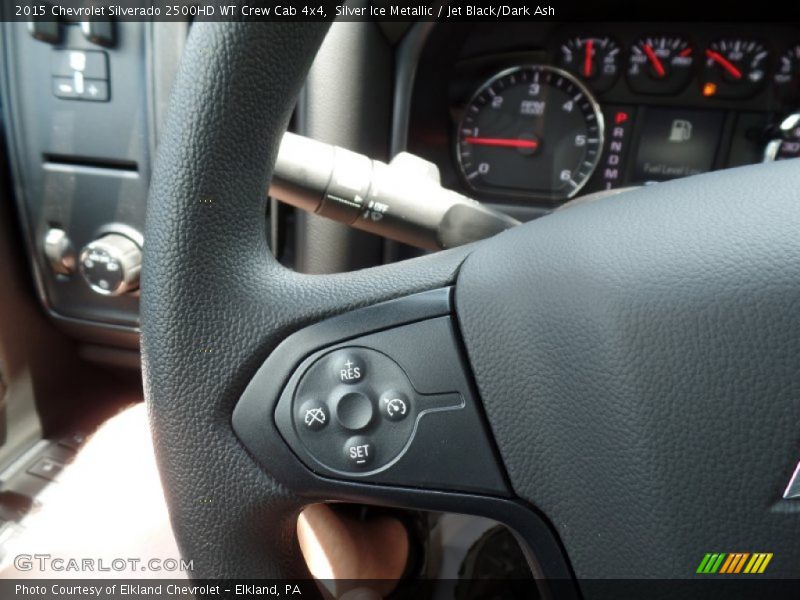 Silver Ice Metallic / Jet Black/Dark Ash 2015 Chevrolet Silverado 2500HD WT Crew Cab 4x4