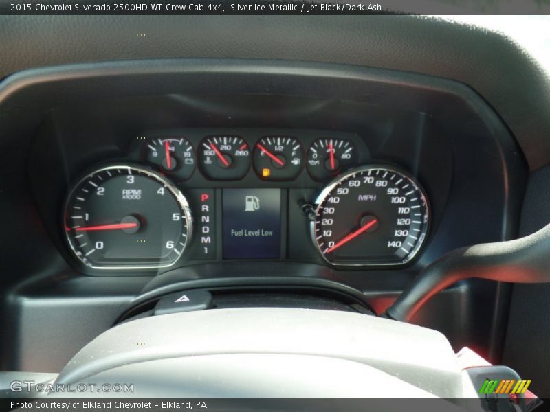 Silver Ice Metallic / Jet Black/Dark Ash 2015 Chevrolet Silverado 2500HD WT Crew Cab 4x4