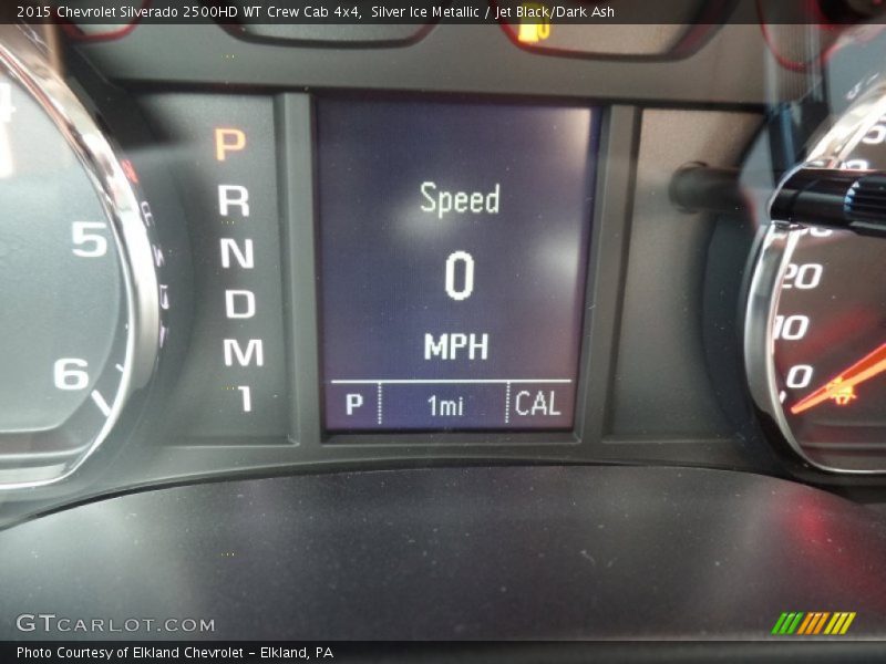 Silver Ice Metallic / Jet Black/Dark Ash 2015 Chevrolet Silverado 2500HD WT Crew Cab 4x4