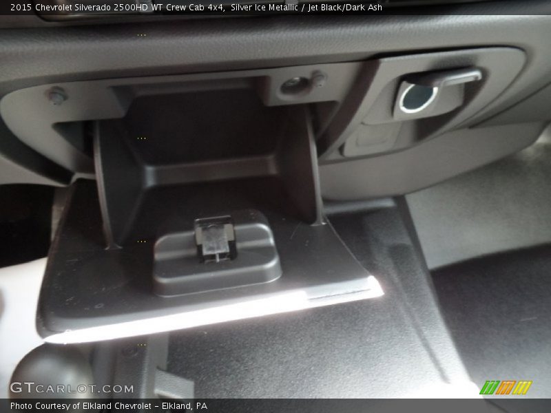 Silver Ice Metallic / Jet Black/Dark Ash 2015 Chevrolet Silverado 2500HD WT Crew Cab 4x4