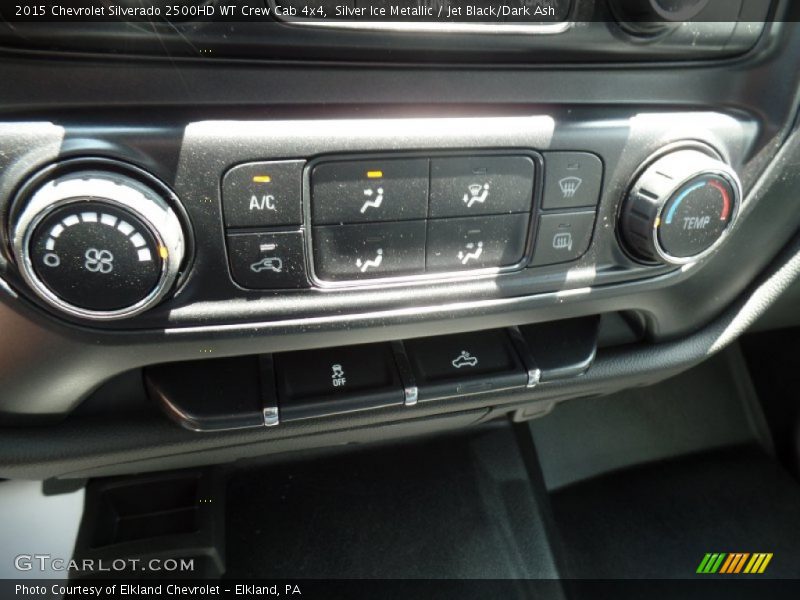 Silver Ice Metallic / Jet Black/Dark Ash 2015 Chevrolet Silverado 2500HD WT Crew Cab 4x4