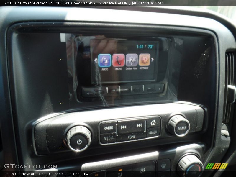 Silver Ice Metallic / Jet Black/Dark Ash 2015 Chevrolet Silverado 2500HD WT Crew Cab 4x4