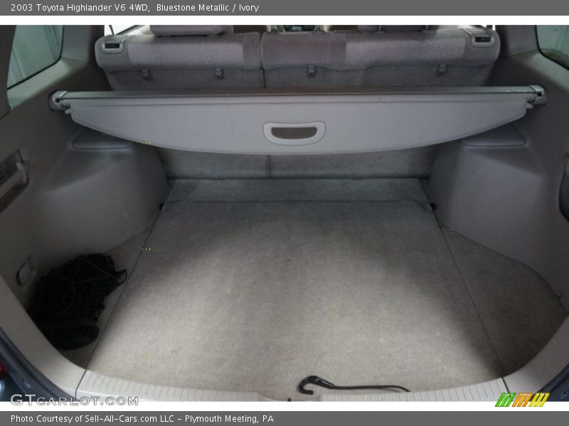 Bluestone Metallic / Ivory 2003 Toyota Highlander V6 4WD