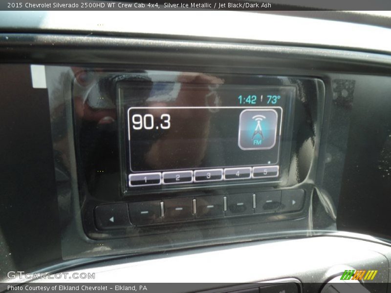 Silver Ice Metallic / Jet Black/Dark Ash 2015 Chevrolet Silverado 2500HD WT Crew Cab 4x4