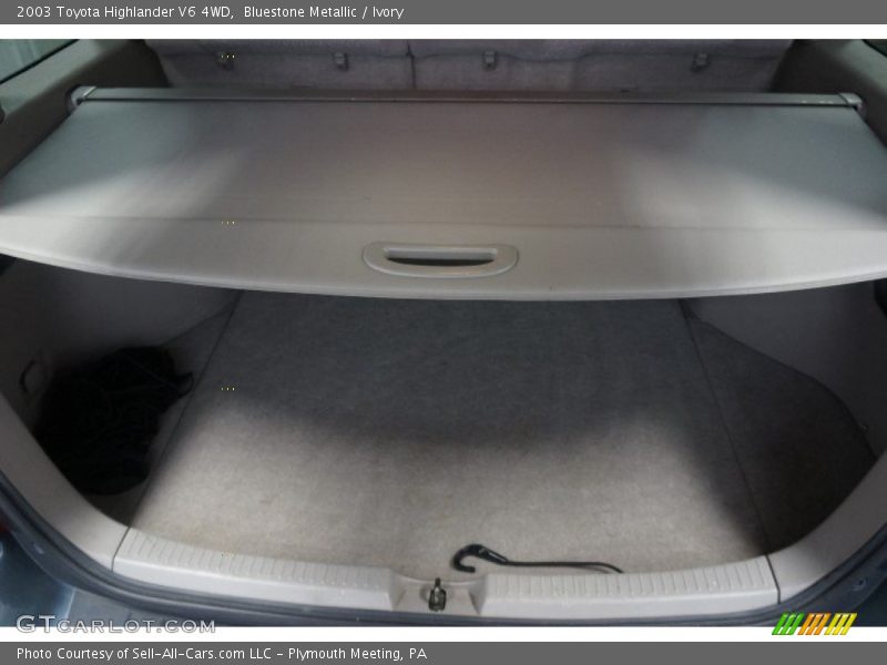 Bluestone Metallic / Ivory 2003 Toyota Highlander V6 4WD