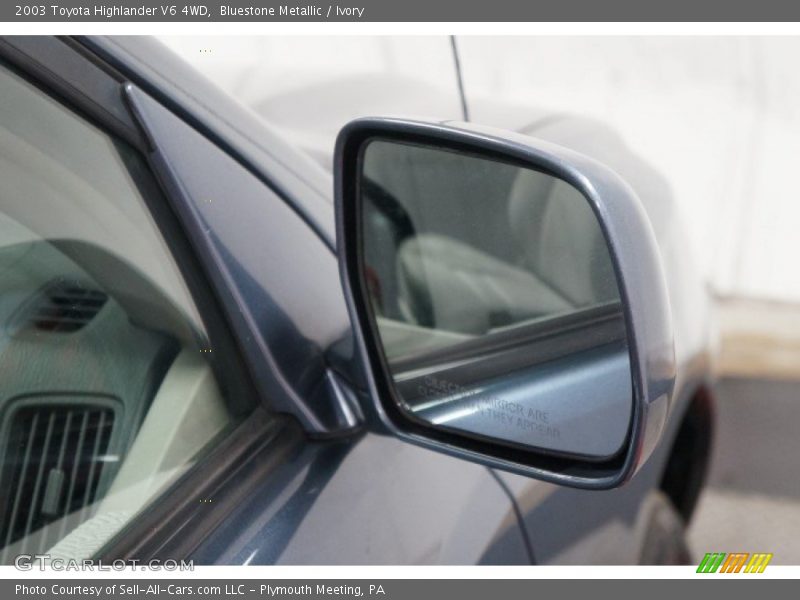 Bluestone Metallic / Ivory 2003 Toyota Highlander V6 4WD