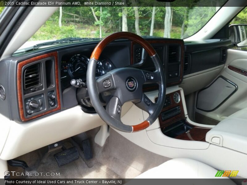White Diamond / Shale 2005 Cadillac Escalade ESV Platinum AWD